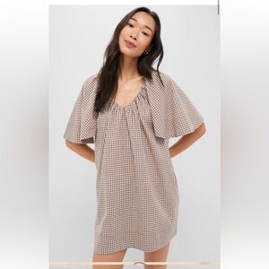Tuckernuck x Studio McGee Brown Checkered Mini Dress